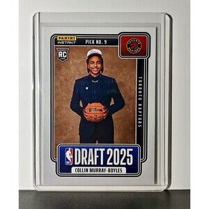 Collin Murray-Boyles Rookie 2025-26 Panini NBA #9 Draft Night Toronto Raptors